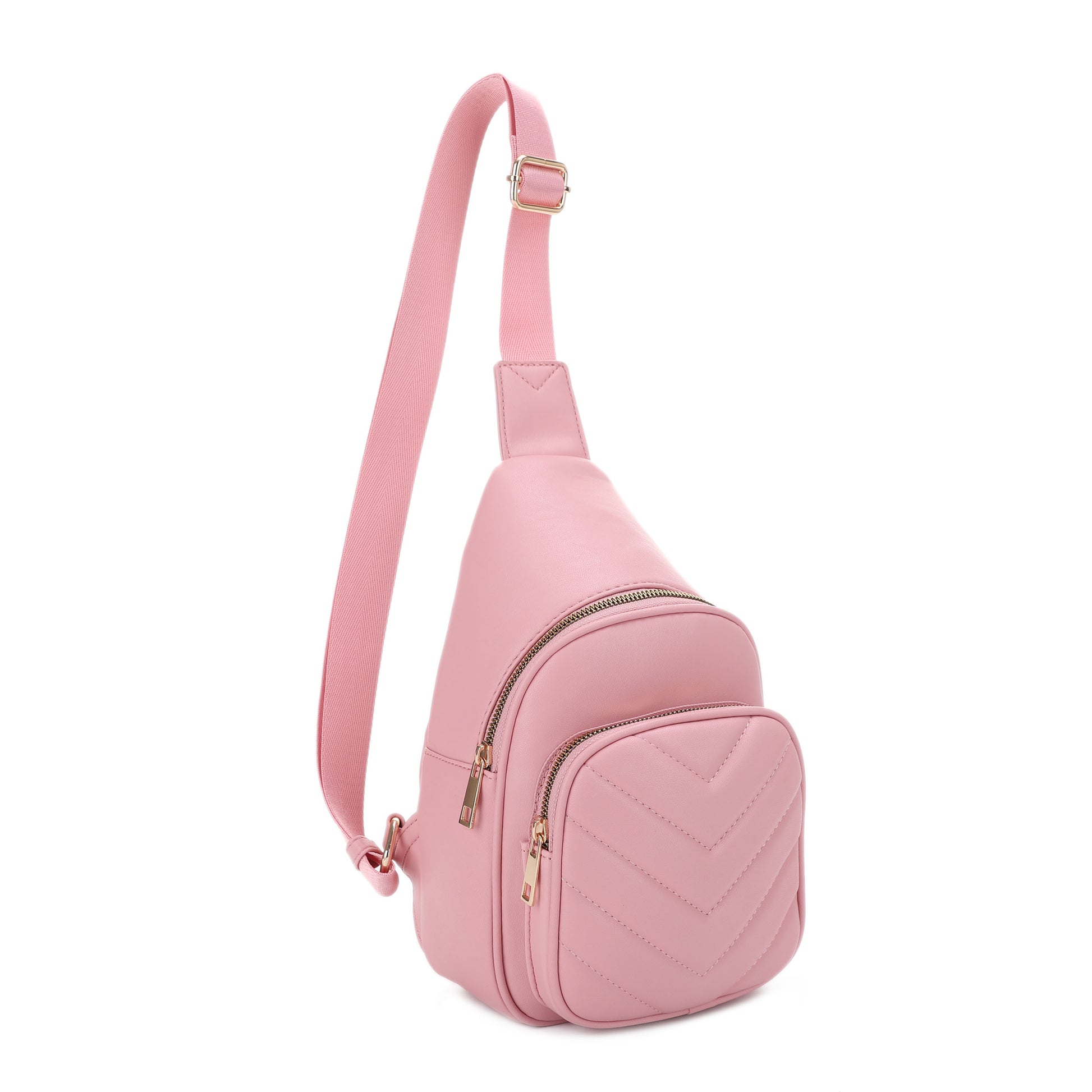 Chevron Quilted Sling Bag