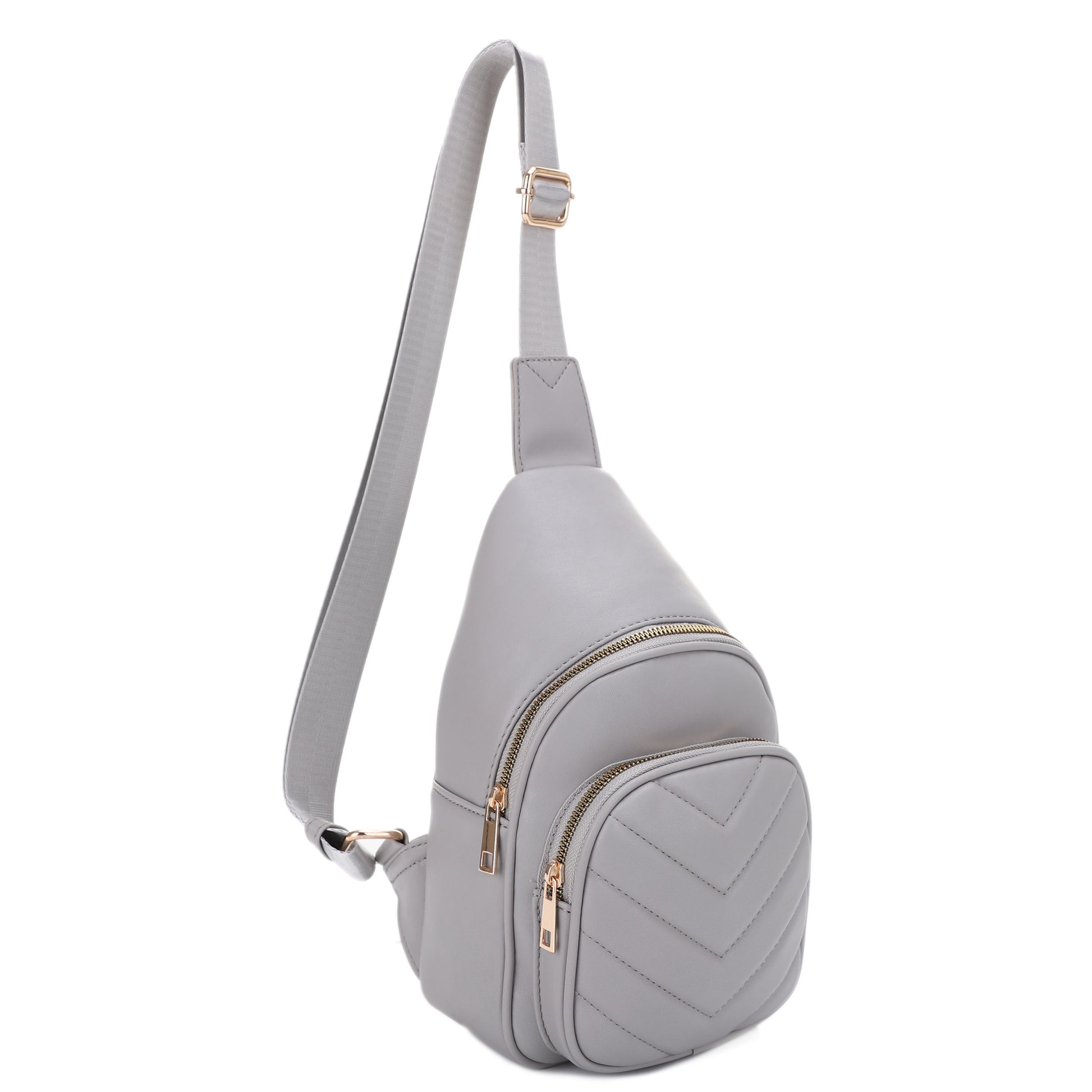 Chevron Quilted Sling Bag