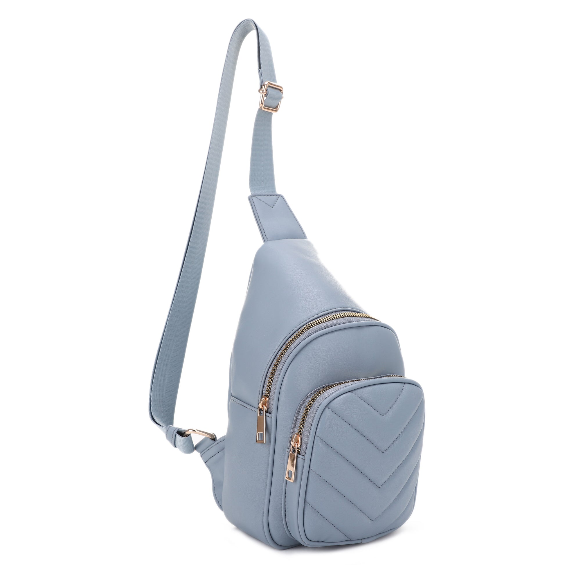 Chevron Quilted Sling Bag