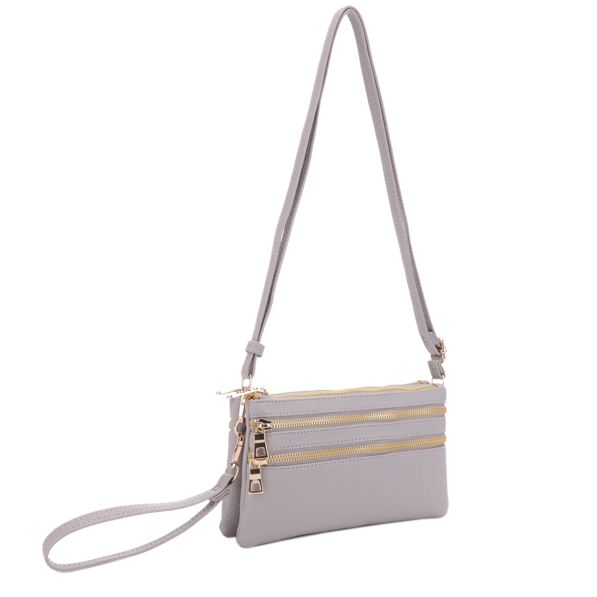 Double Gusset Crossbody with Wristlet