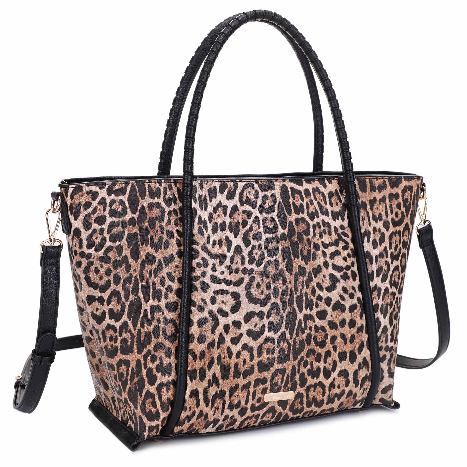 Emperia Becca Laser Cut Wrapped Handle Leo Tote Bag
