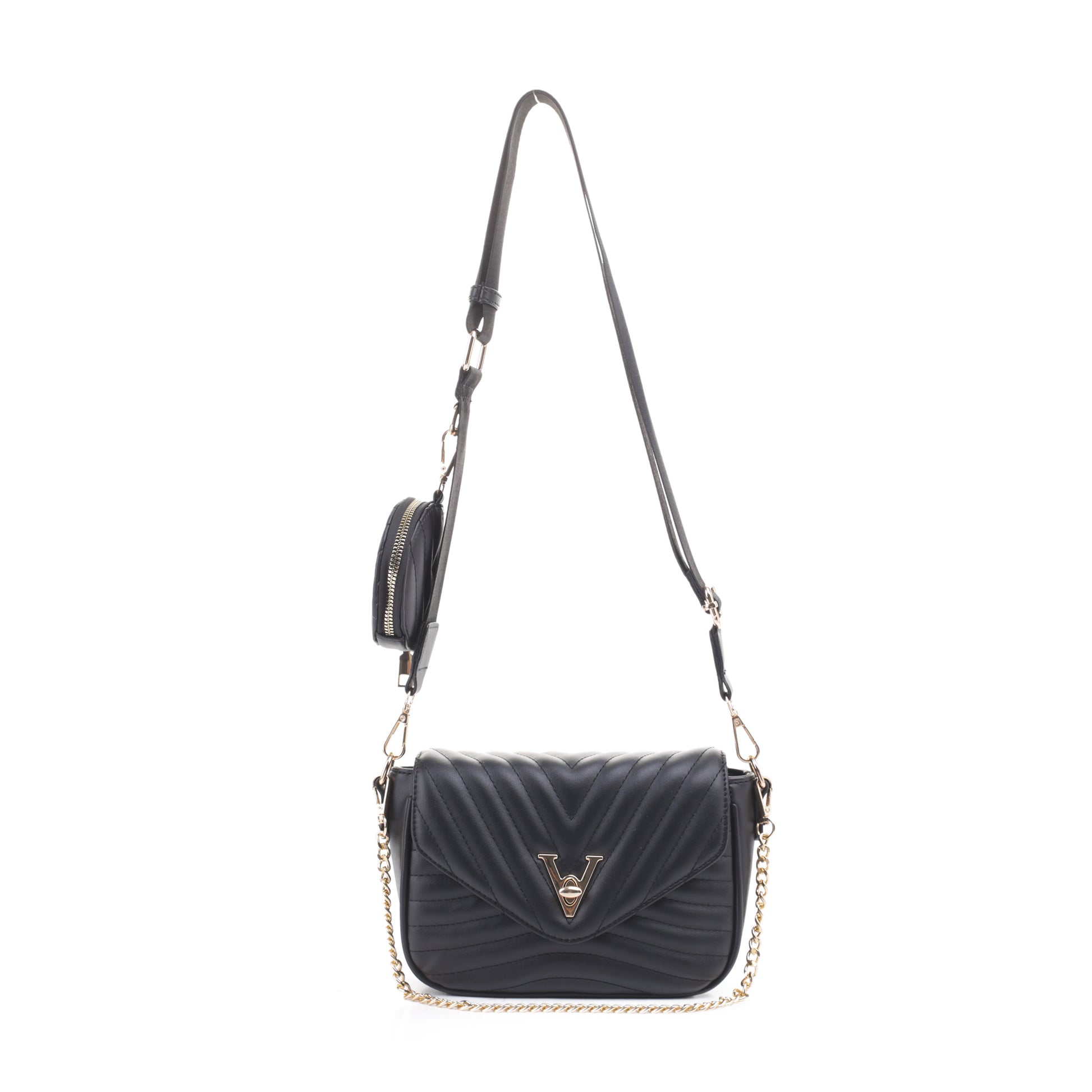 Vivienne Chevron Quilted Crossbody