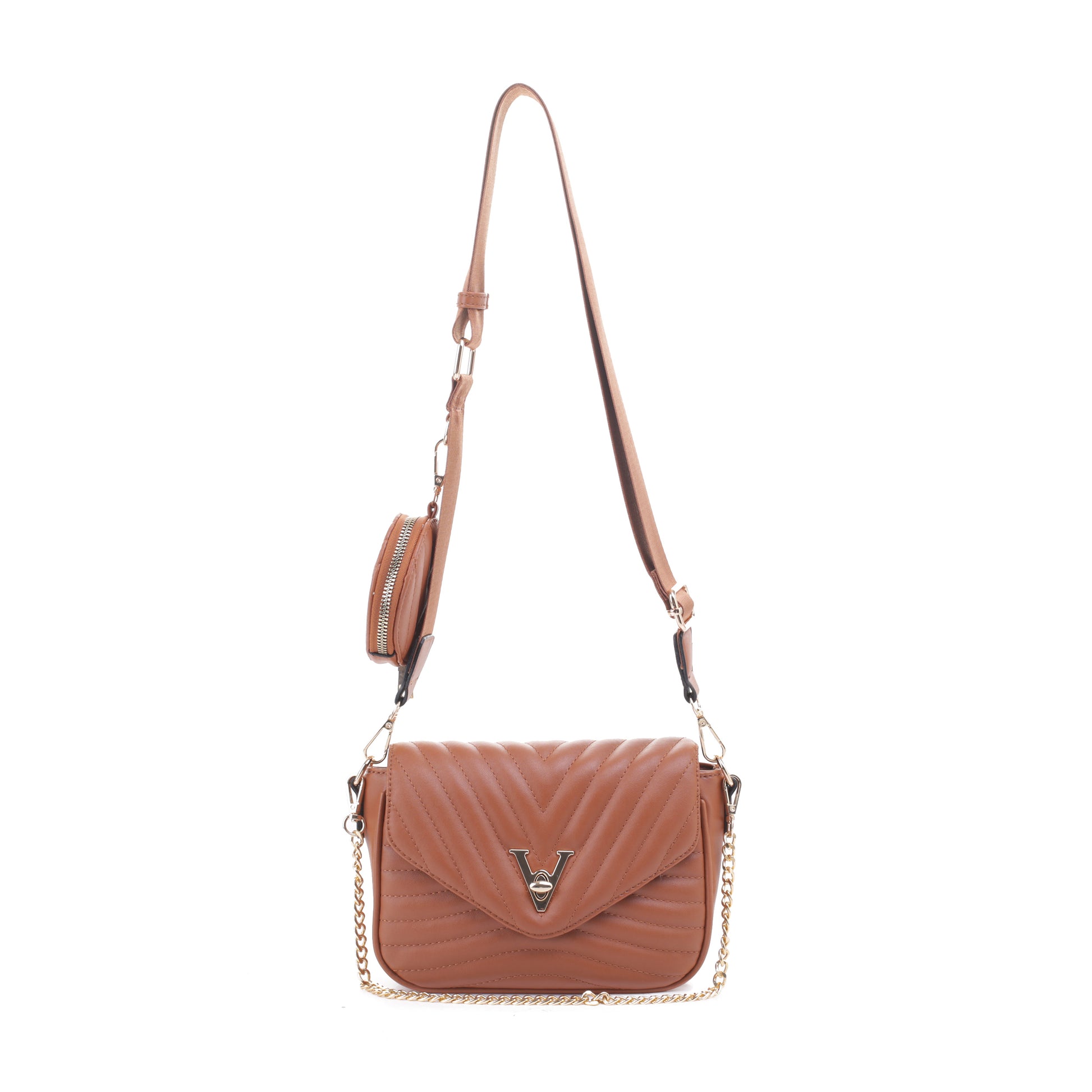 Vivienne Chevron Quilted Crossbody