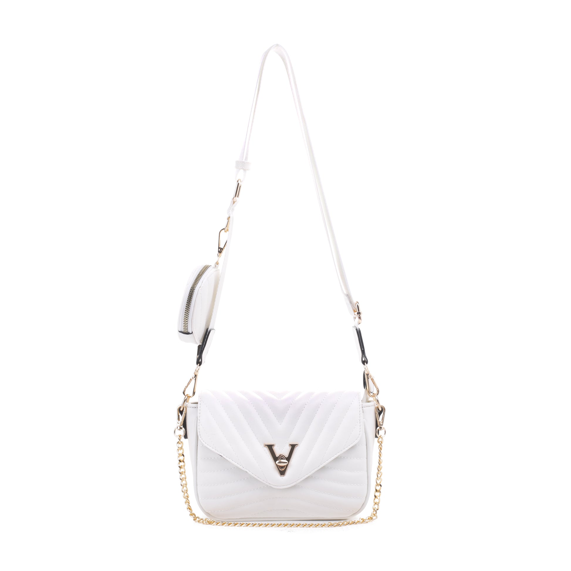 Vivienne Chevron Quilted Crossbody