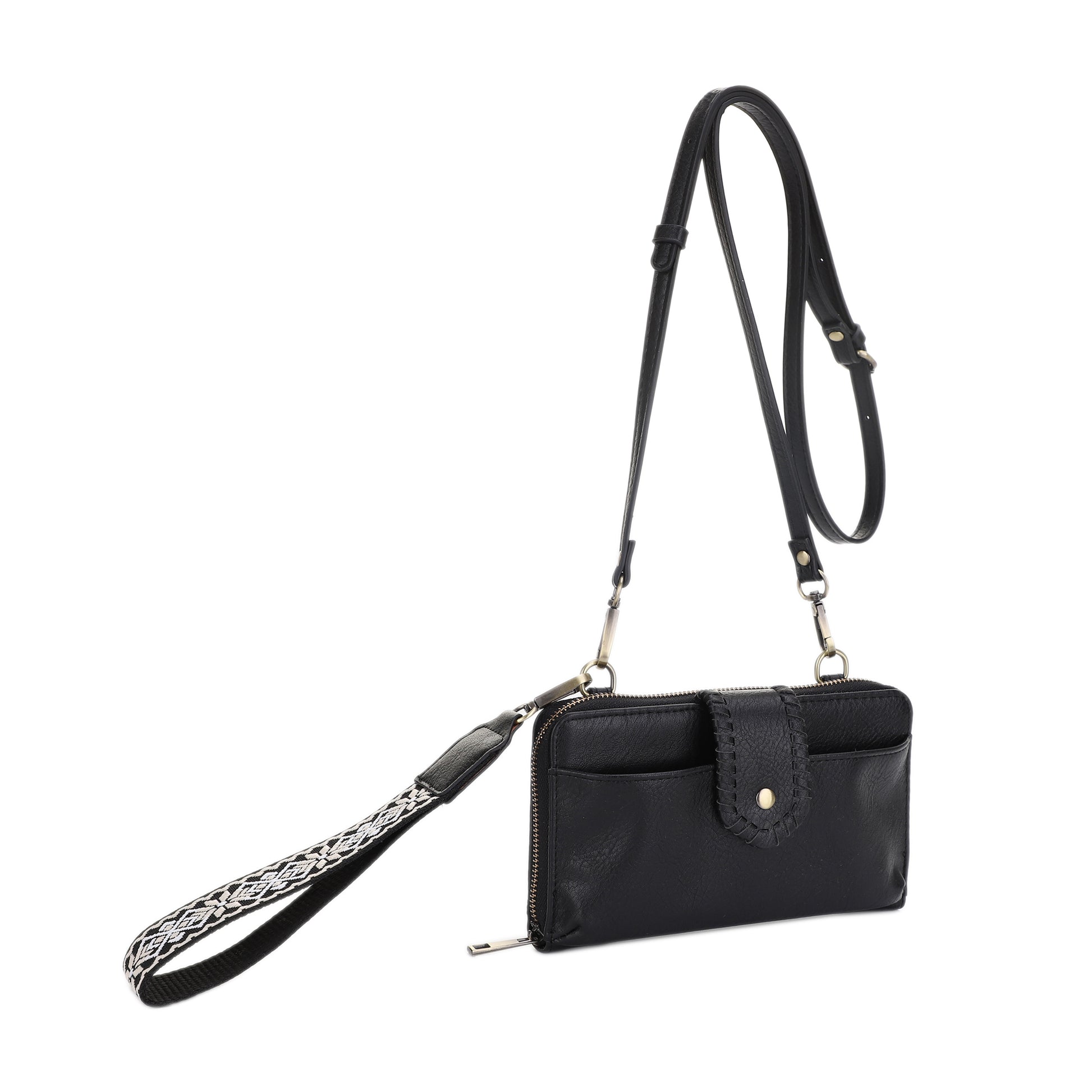Crossbody Wallet with Wrist Strap