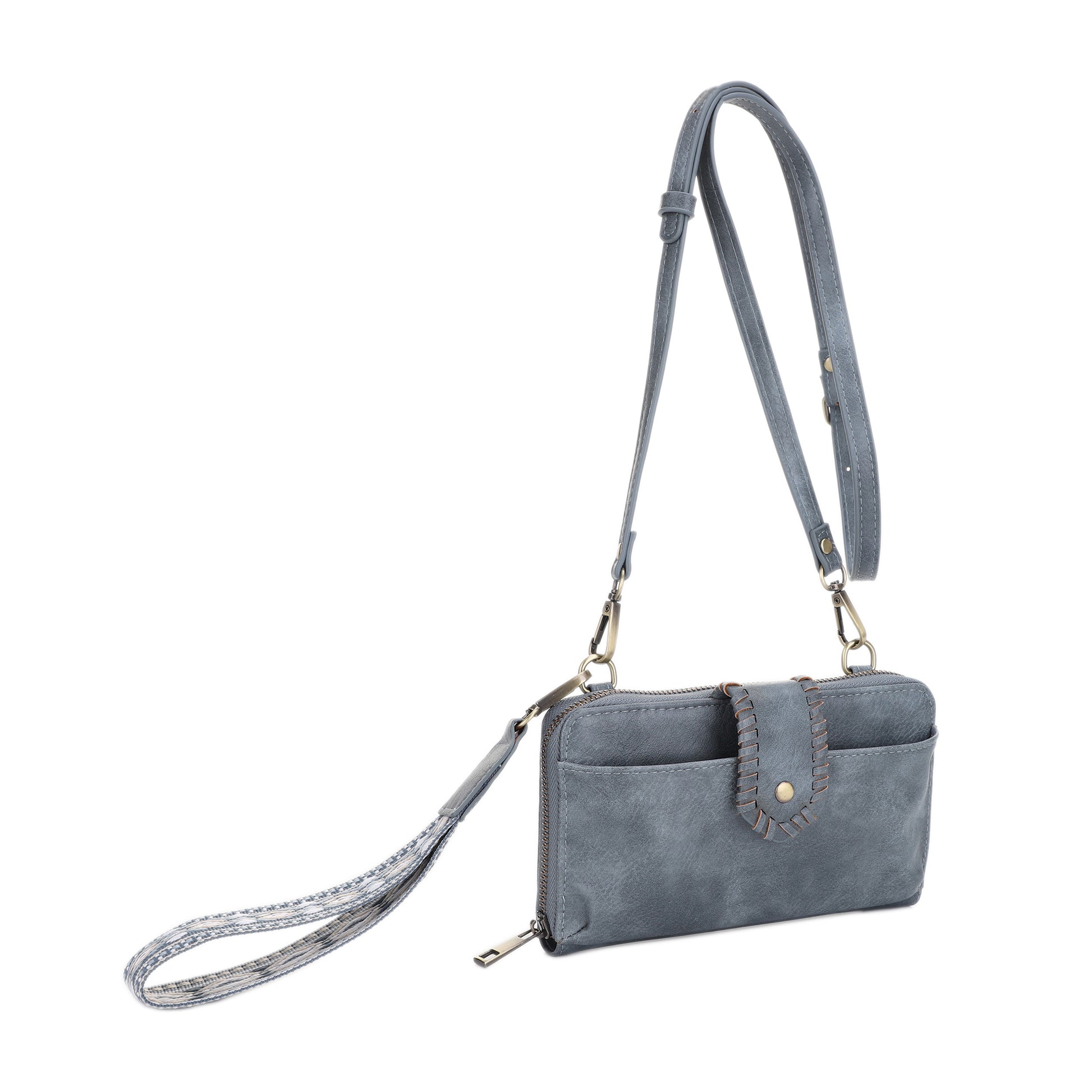 Crossbody Wallet with Wrist Strap