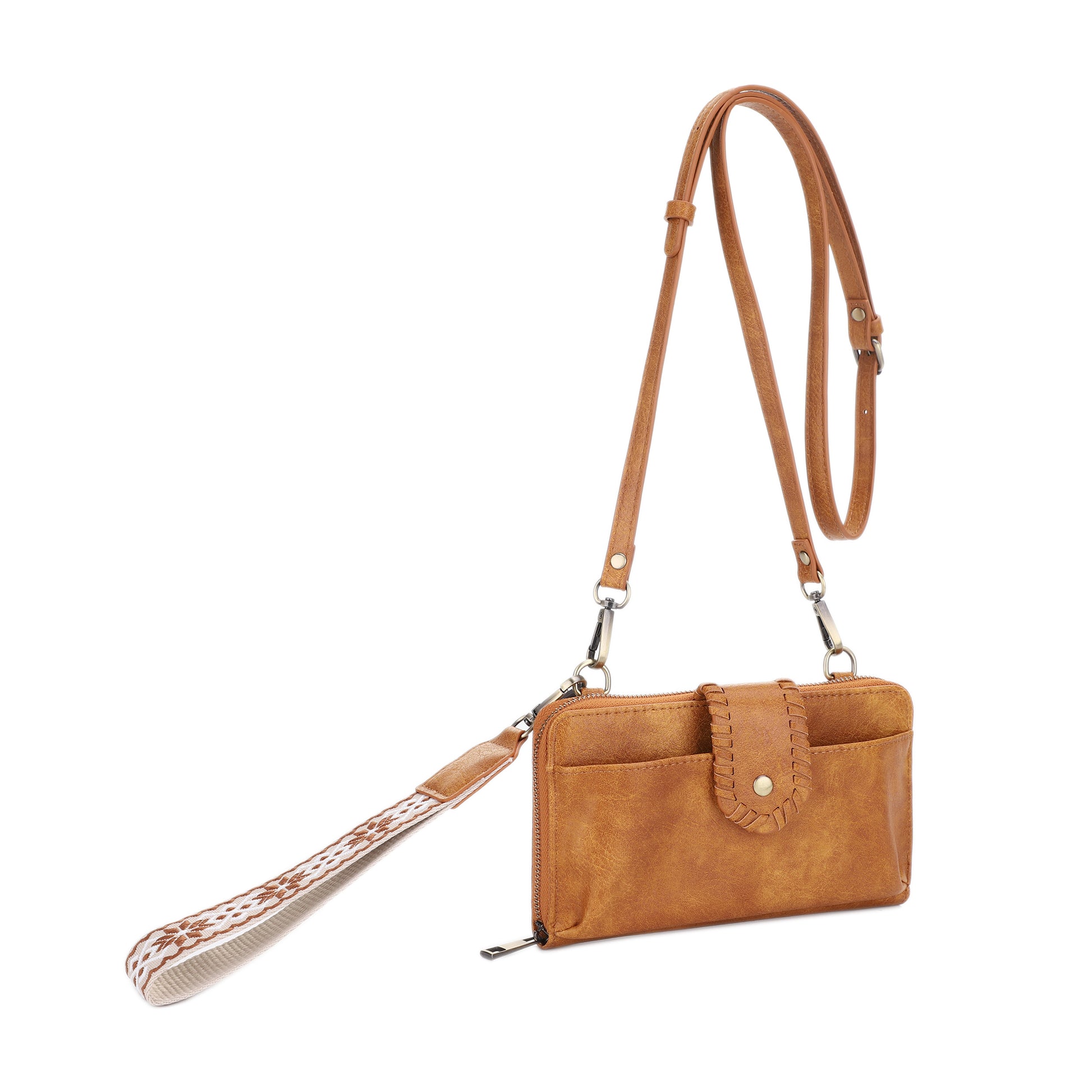 Crossbody Wallet with Wrist Strap